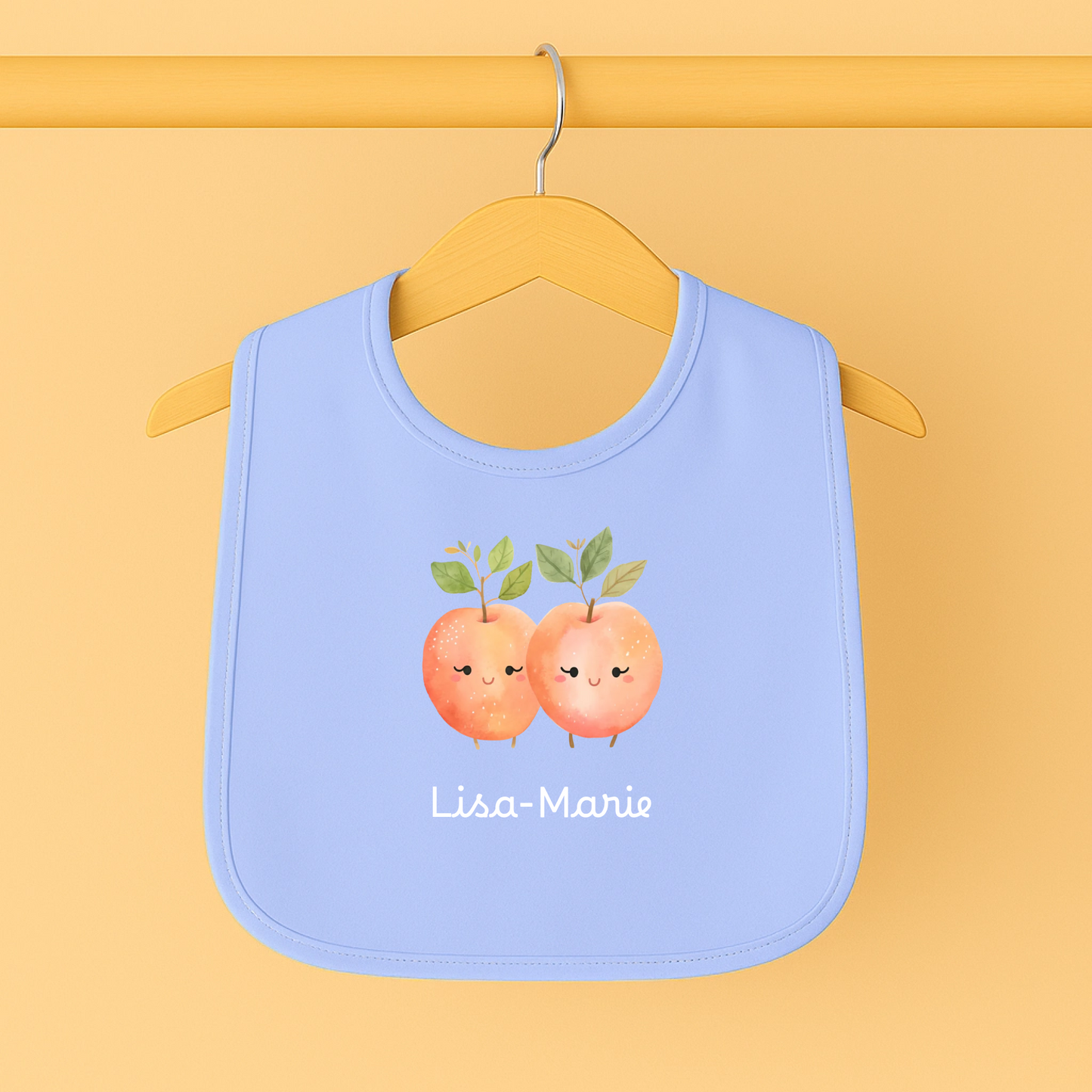 Baby Lätzchen "Happy Fruits" - Personalisierte Organic Baby-Lätzchen