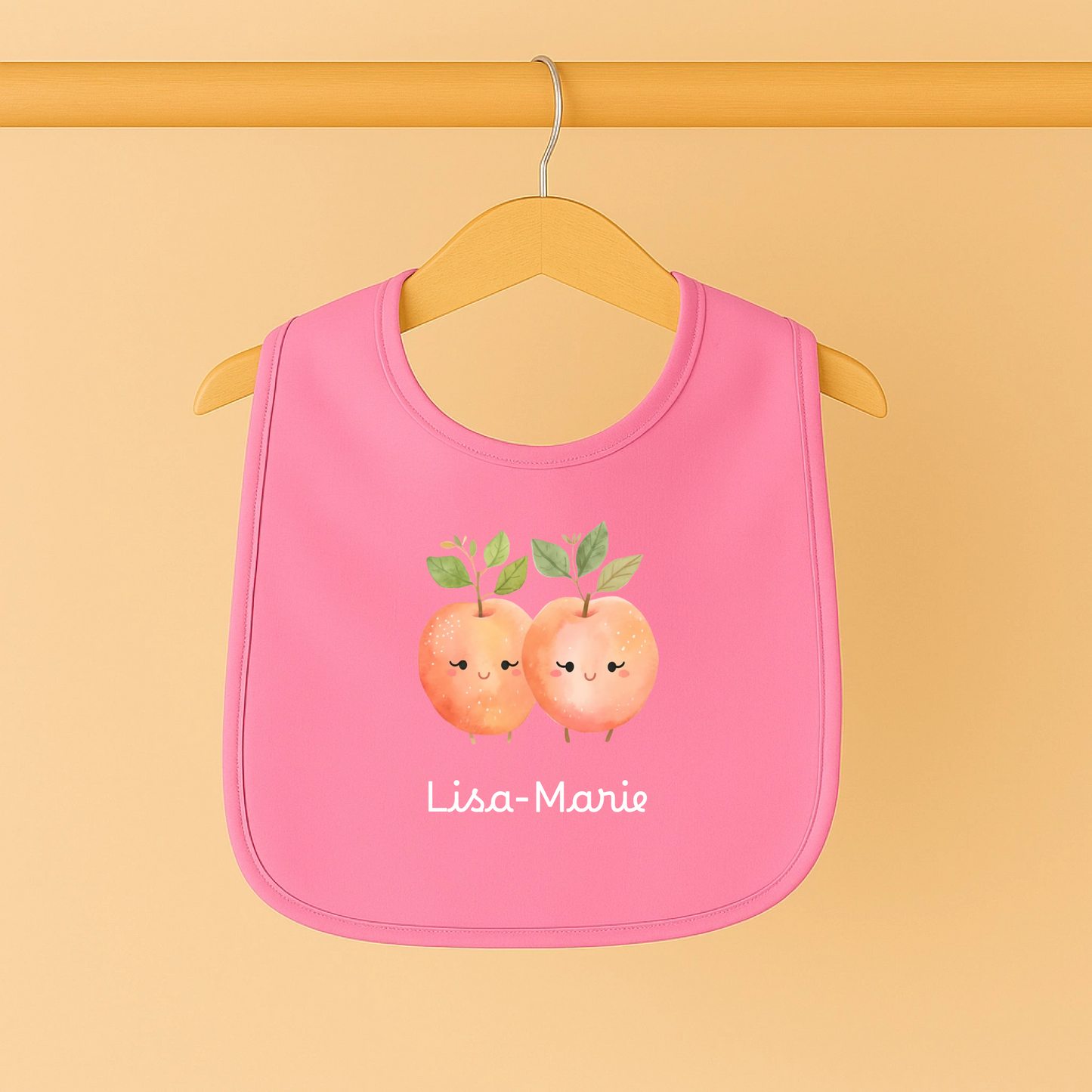 Baby Lätzchen "Happy Fruits" - Personalisierte Organic Baby-Lätzchen