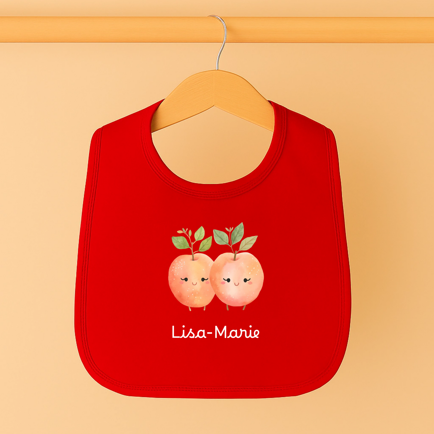 Baby Lätzchen "Happy Fruits" - Personalisierte Organic Baby-Lätzchen
