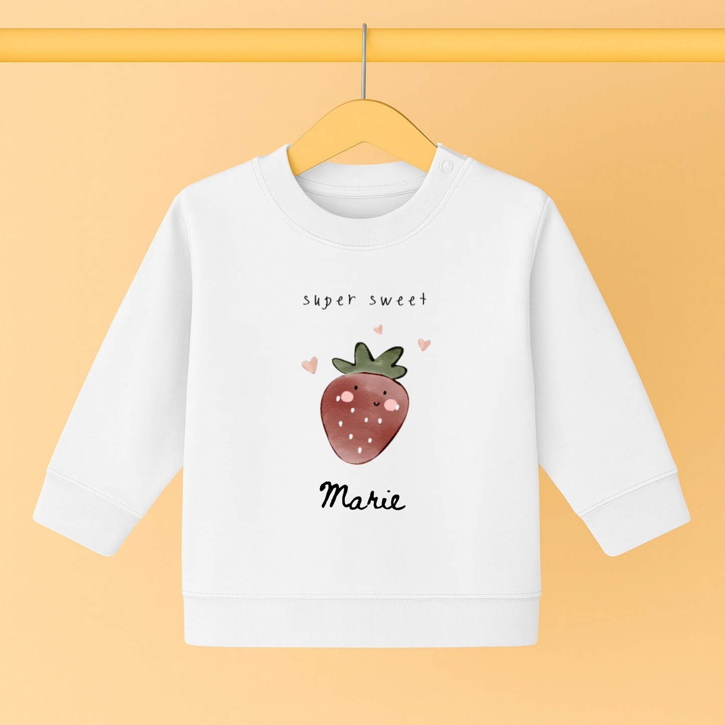 Baby-Pullover mit Little One Motiv - Baby Organic Sweatshirt
