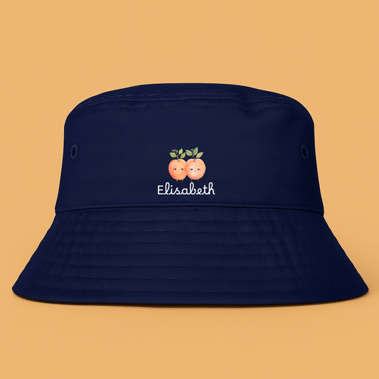 Happy Fruits  - Personalisierter Fischerhut für Kinder (Stick)