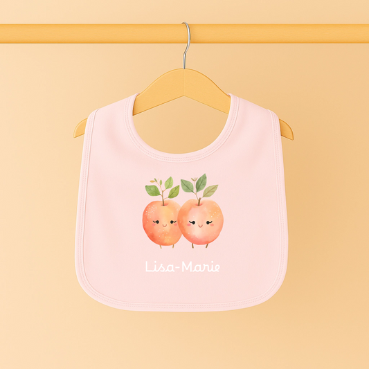 Baby Lätzchen "Happy Fruits" - Personalisierte Organic Baby-Lätzchen