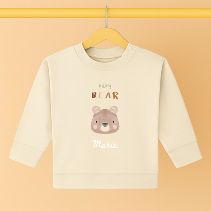 Baby-Pullover mit Little One Motiv  - Baby Organic Sweatshirt
